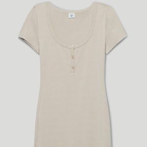 Aritzia Sunday Best JAX DRESS / Size L / Olive Beige